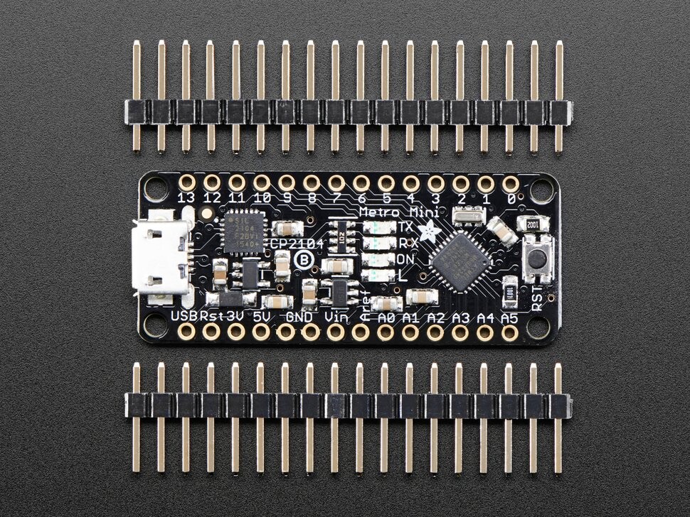 Adafruit Metro Mini 328 5V 16MHz Udviklingskort Kompatibelt med Arduino 2590