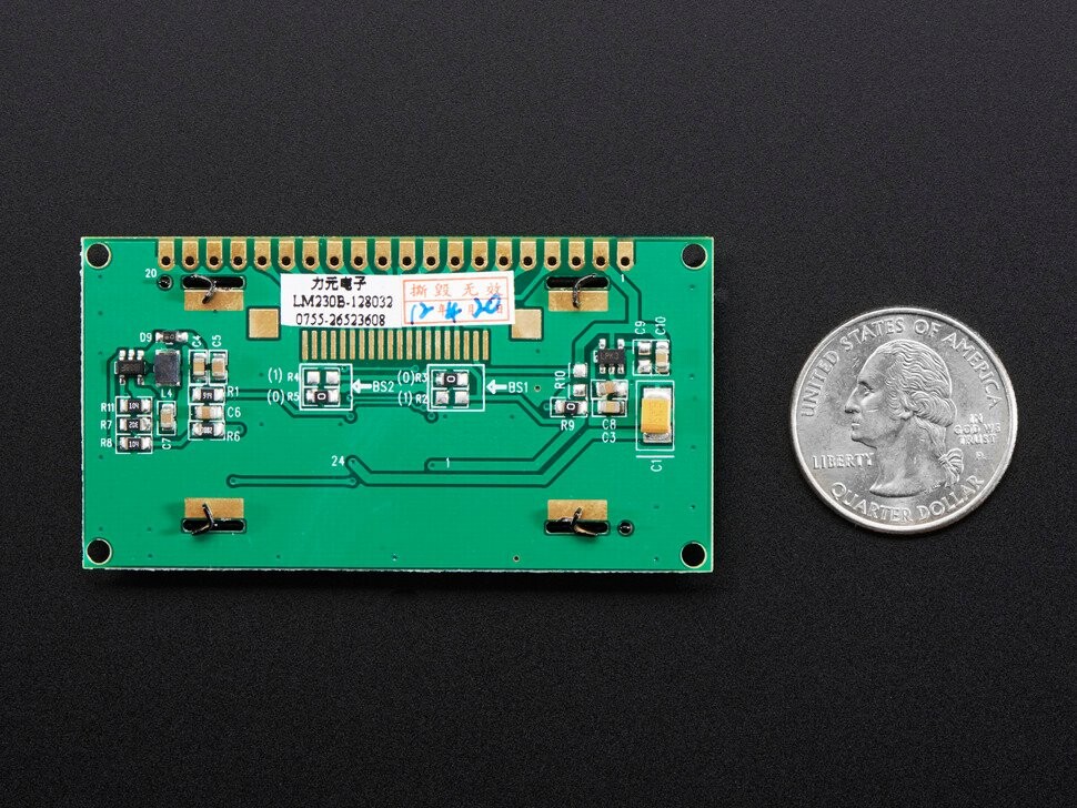 Adafruit Monochrome 2,3 Zoll 128x32 OLED Grafikdisplay Modul Kit 2675