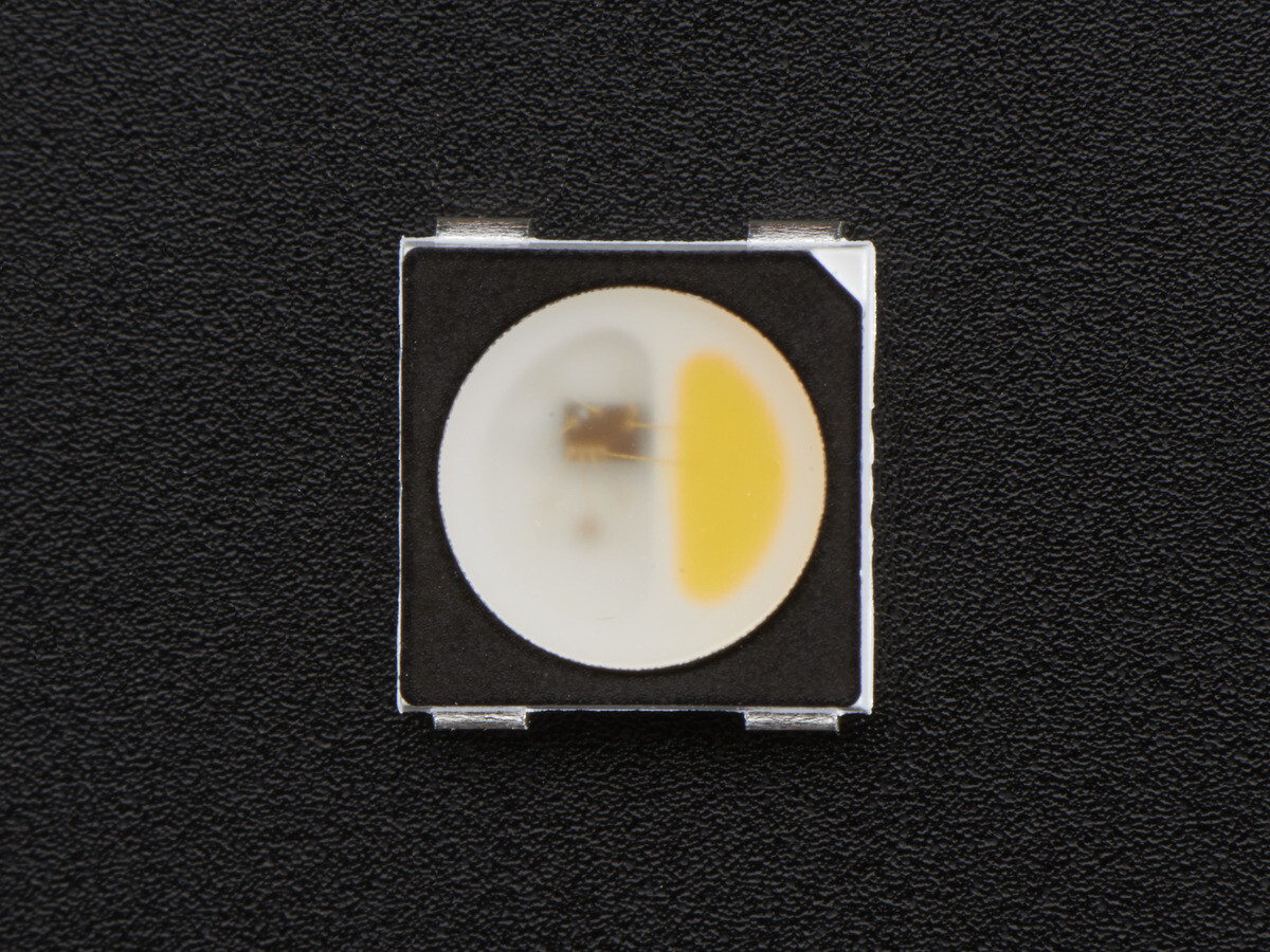 Adafruit NeoPixel RGBW LED'er, varm hvid (10 stk) med integreret driverchip 2760