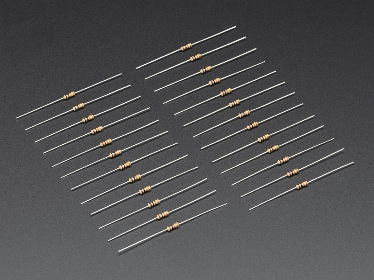 Adafruit 25x Durchgangsbohr-Widerstand 10K ohm 5% 1/4W 2784
