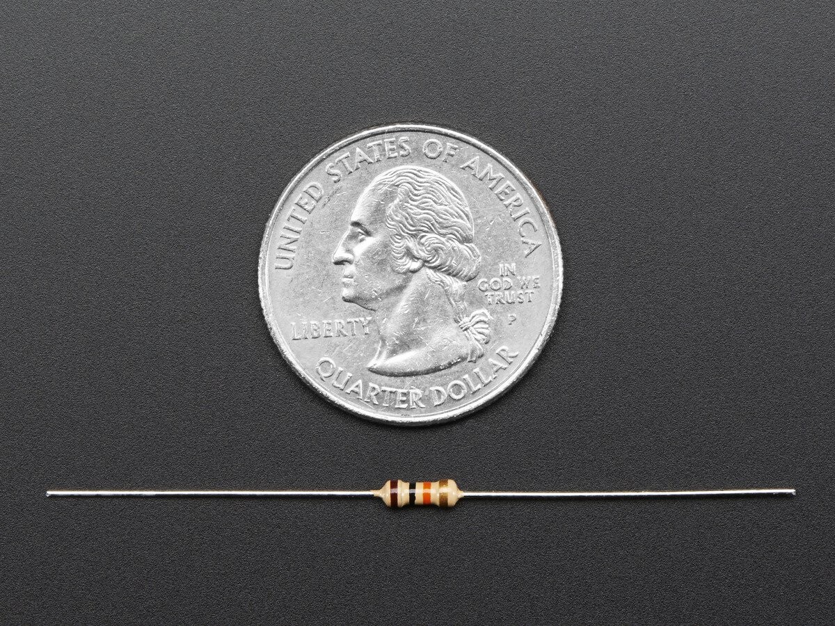 Adafruit 25x Durchgangsbohr-Widerstand 10K ohm 5% 1/4W 2784