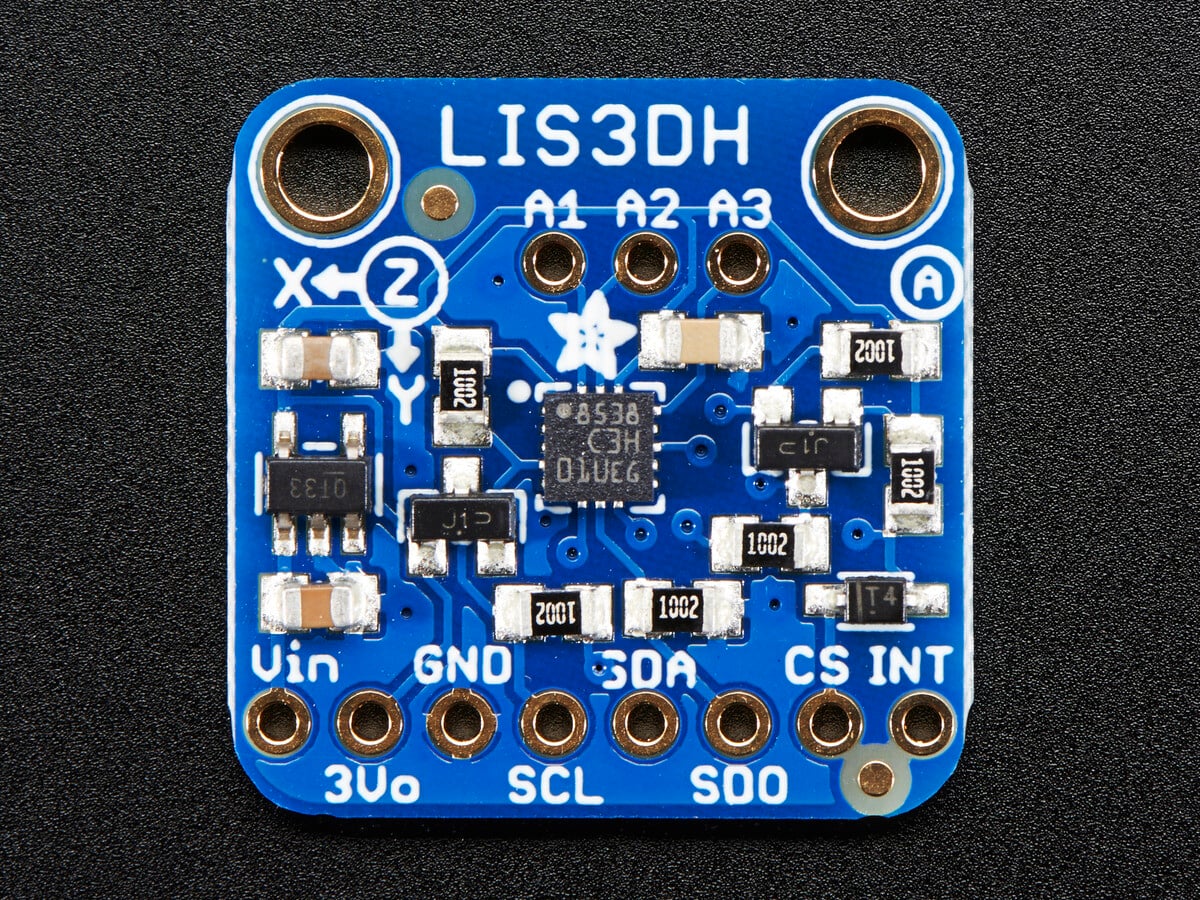 Adafruit LIS3DH Dreiejsesensor (+-2g 4g 8g 16g) 2809