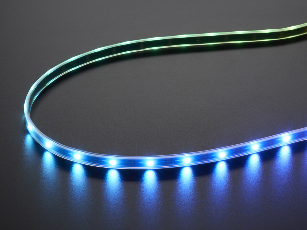 Adafruit NeoPixel Digital RGBW LED-stripe 5m Sort PCB 30 LED/m 2824