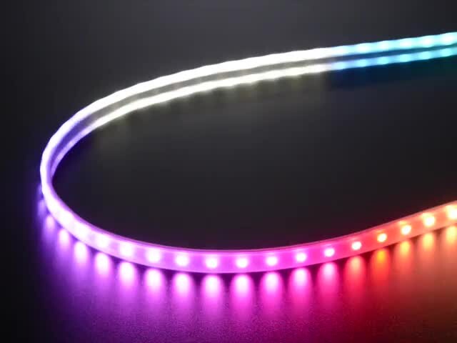 Adafruit NeoPixel Digital RGBW LED-stripe 5m Sort PCB 60LED/m 2837