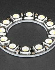 Adafruit NeoPixel Ring med 12x 5050 RGBW LED'er, varme hvide, med integrerede drivere 2851