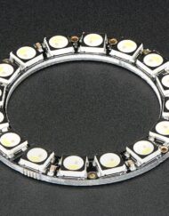 Adafruit NeoPixel Ring med 16x 5050 RGBW LED'er og integrerede drivere, varm hvid (~3000K), 2854