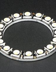 Adafruit NeoPixel Ring med 16x 5050 RGBW LED'er og integrerede drivere, naturligt hvidt (~4500K), 2855