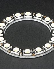 Adafruit NeoPixel Ring med 16x 5050 RGBW LED'er og integrerede drivere, Cool White ~6000K 2856