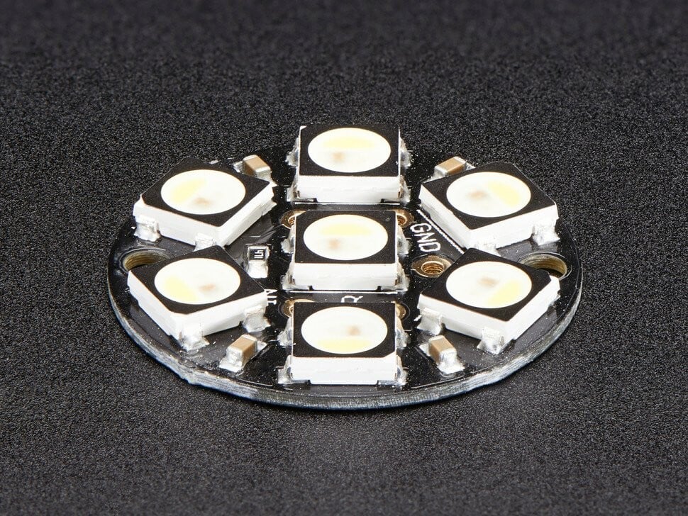 Adafruit NeoPixel Jewel 7x 5050 RGBW LED Cool White med integrerede drivere 6000K 2860