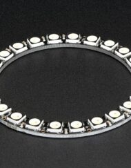 Adafruit NeoPixel Ring med 24x 5050 RGBW LED'er, naturligt hvidt lys, integrerede drivere, 4500K, 2862