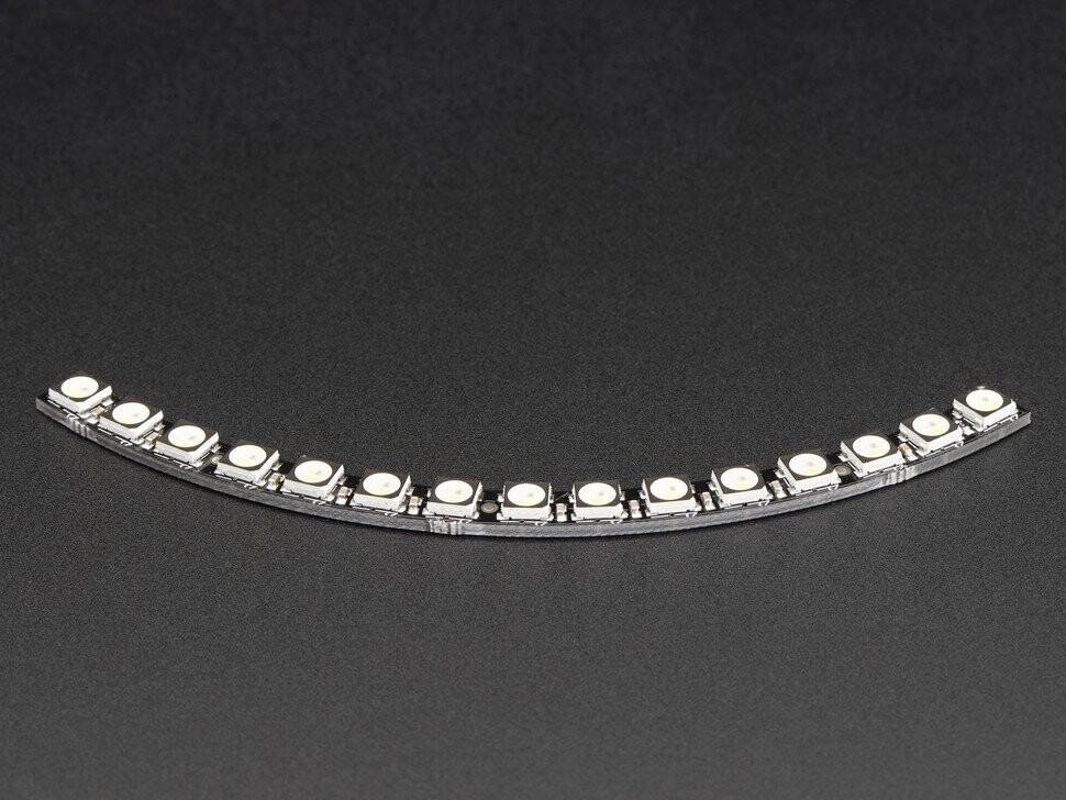 Adafruit NeoPixel 1/4 60 Ring 5050 RGBW LED med integrerede drivere Varm hvid ~3000K 2873