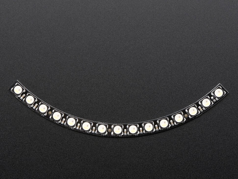Adafruit NeoPixel 1/4 60 Ring 5050 RGBW LED med integrerede drivere Naturligt hvidt ~4500K 2874