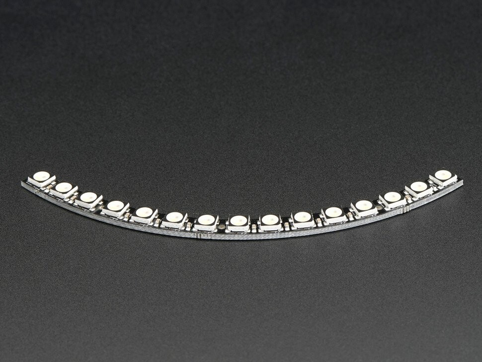 Adafruit NeoPixel 1/4 60 Ring 5050 RGBW LED med integrerede drivere Naturligt hvidt ~4500K 2874