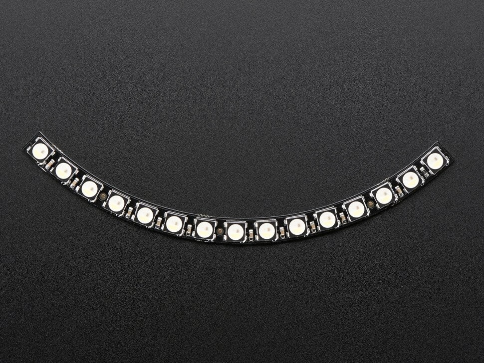 Adafruit NeoPixel 1/4 60 Ring 5050 RGBW LED med integrerede drivere Cool White ~6000K 2875