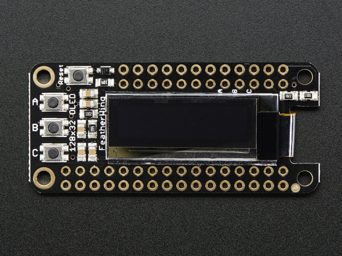 Adafruit FeatherWing OLED 128x32 Add-on for Arduino Feather Boards 2900