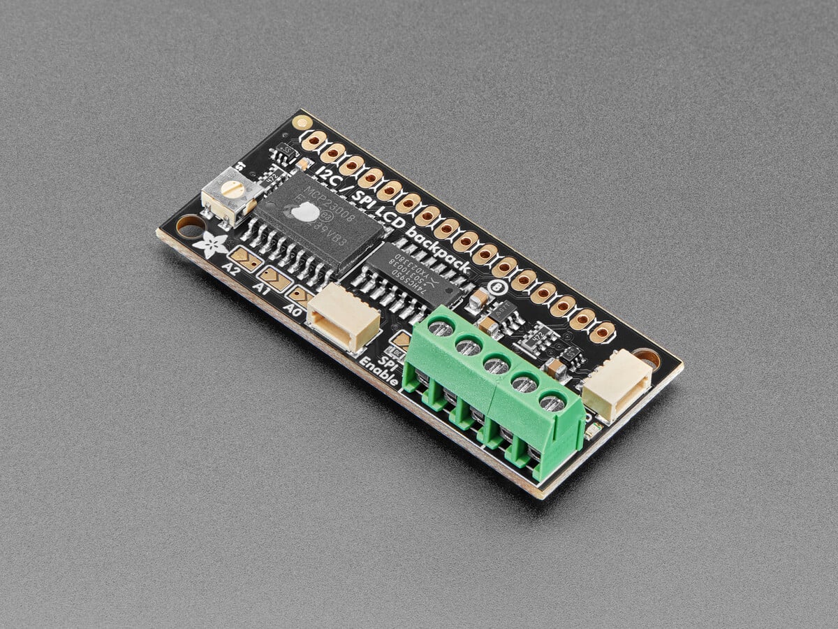 Adafruit I2C SPI Character LCD Backpack STEMMA QT Qwiic 292