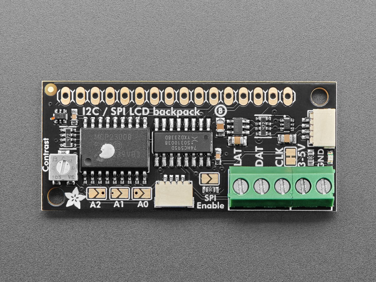 Adafruit I2C SPI Character LCD Backpack STEMMA QT Qwiic 292