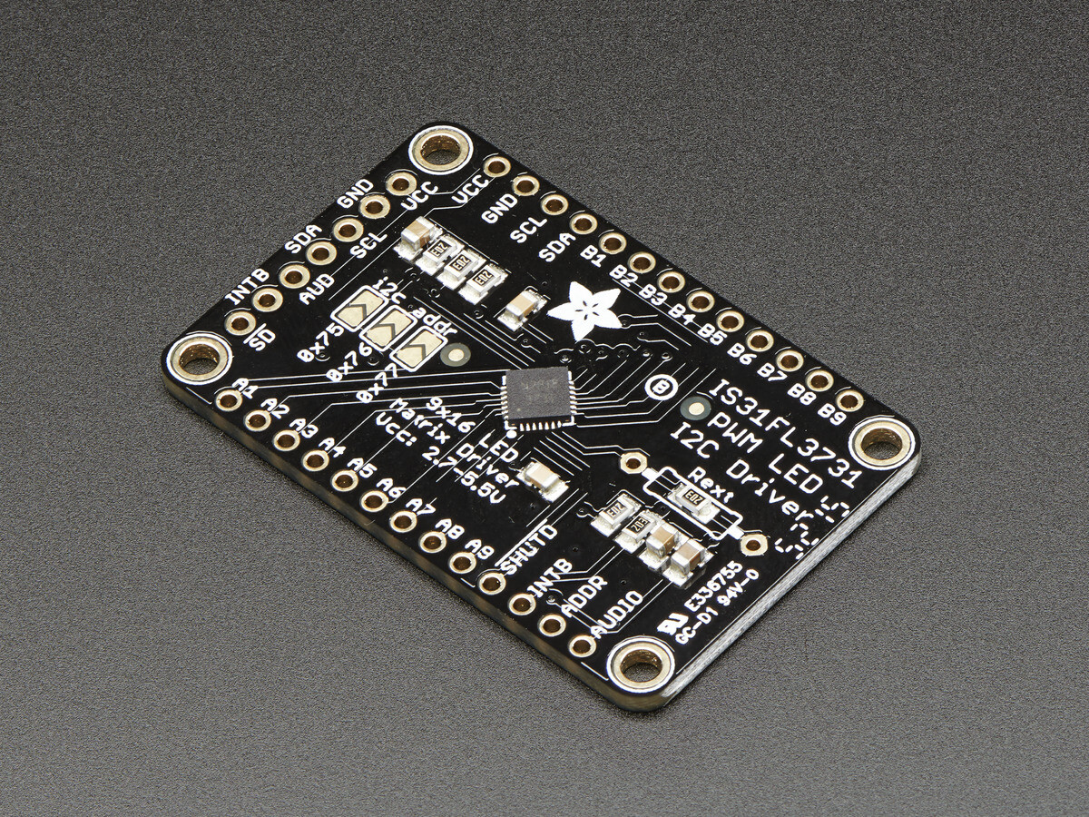Adafruit 16x9 Charlieplexed PWM LED Matrix Driver - IS31FL3731 2946