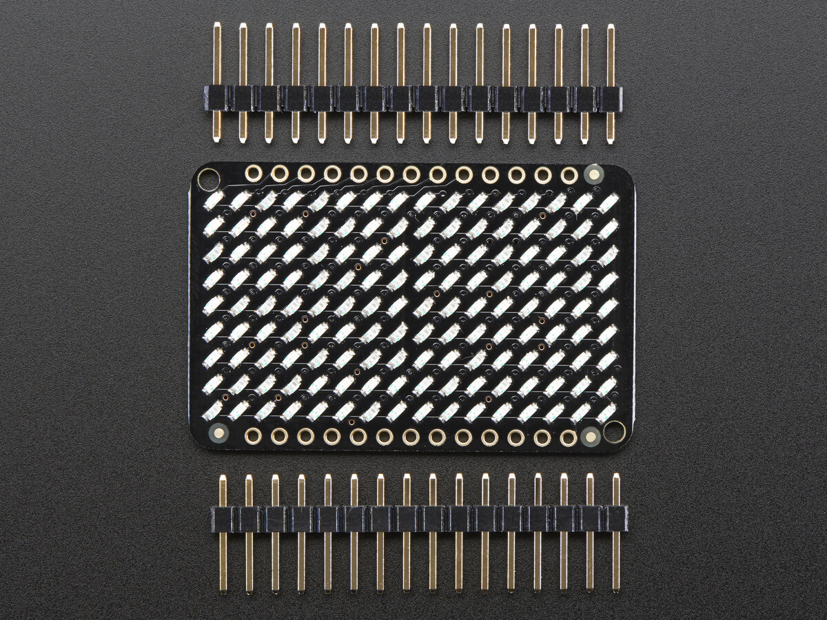 Adafruit LED Charlieplexed Matrix 9x16 LEDs Gul 2948