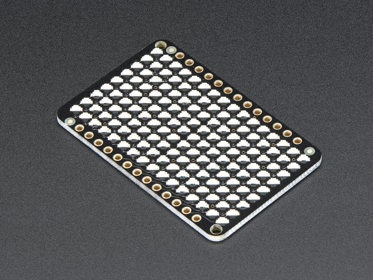 Adafruit LED Charlieplexed Matrix 9x16 LEDs Gul 2948