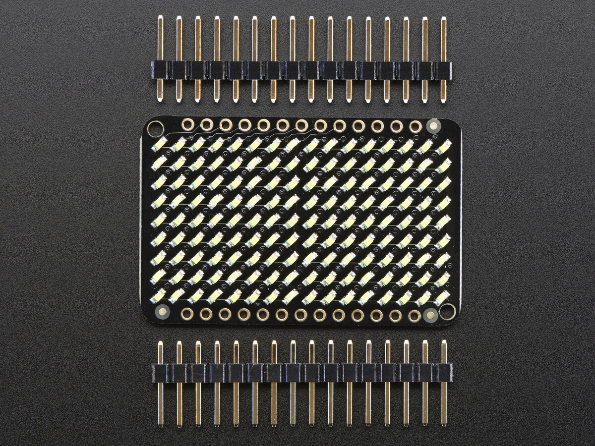 Adafruit LED Charlieplexed Matrix 9x16 LEDs Cool White 2974
