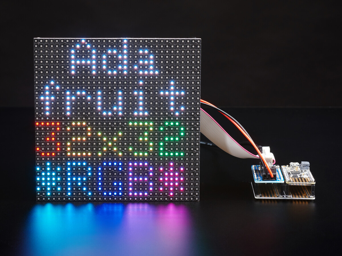 Adafruit RGB Matrix Featherwing-kit til RP2040, M0 og M4 Feathers 3036