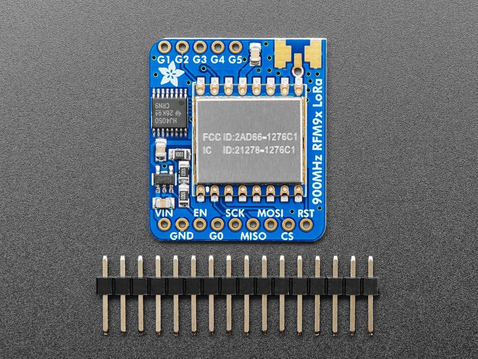 Adafruit RFM95W LoRa Radio Transceiver Breakout - 868 eller 915 MHz 3072