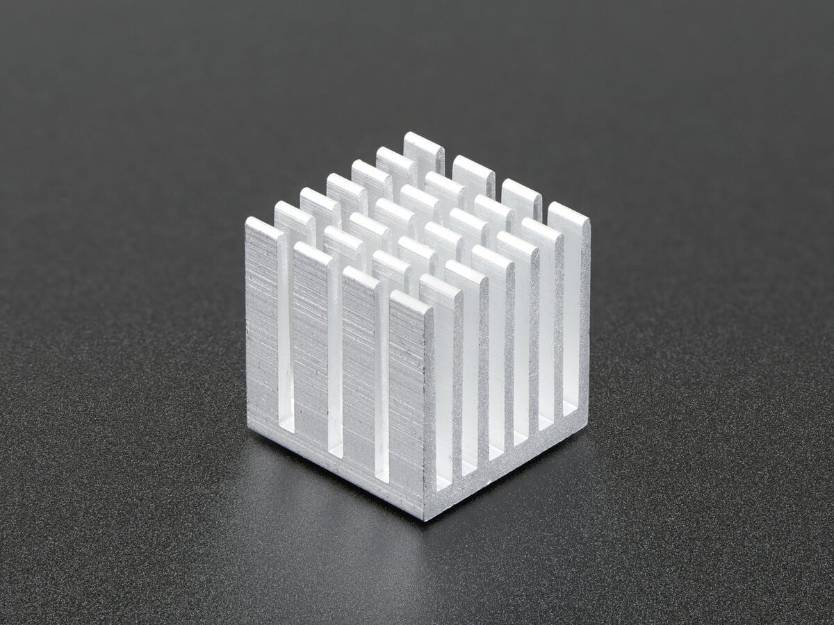 Adafruit Aluminium køleplade til Raspberry Pi 3 - 15 x 15 x 15 mm 3082