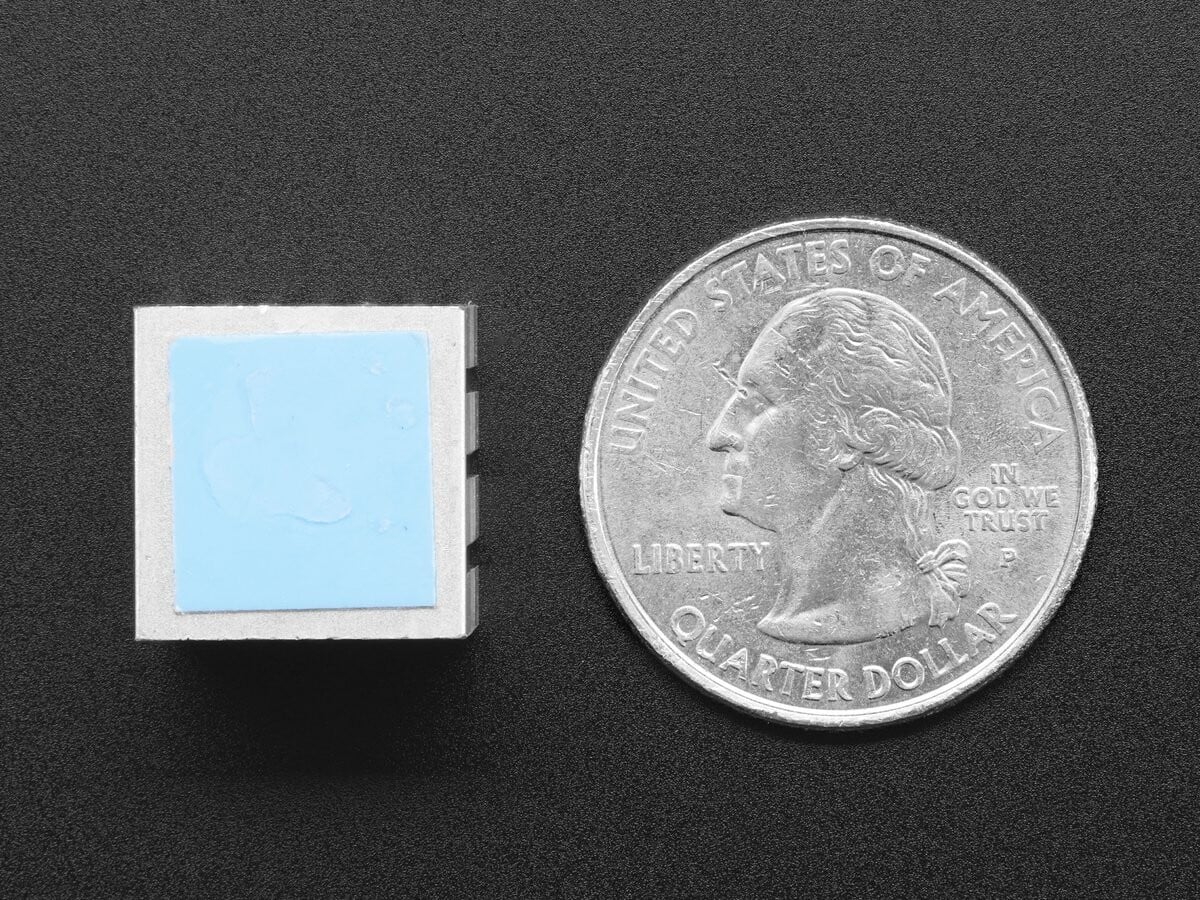 Adafruit Aluminium køleplade til Raspberry Pi 3 - 15 x 15 x 15 mm 3082