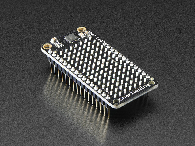 Adafruit 15x7 CharliePlex LED Matrix Display FeatherWing Grøn 3136