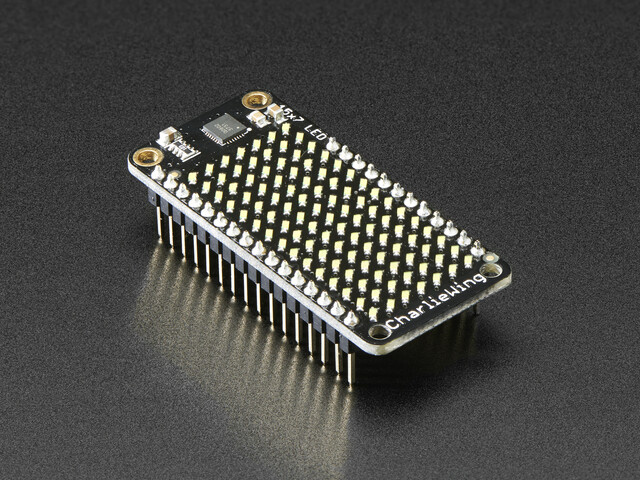 Adafruit 15x7 CharliePlex LED Matrix FeatherWing Cool White 3138