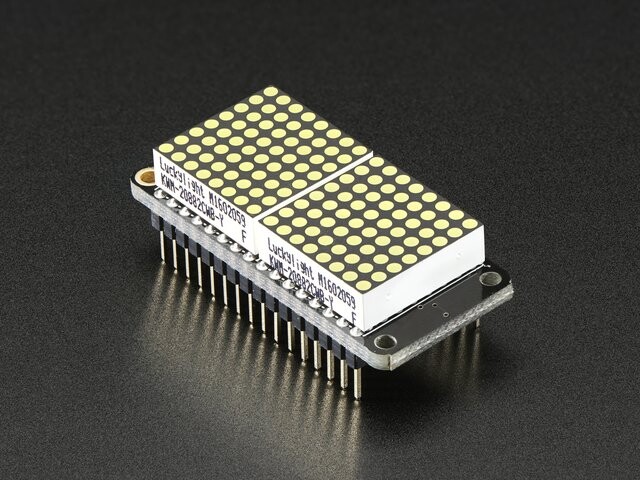 Adafruit 0,8 Zoll 8x16 LED-Matrix FeatherWing Display Weiß für Arduino 3149