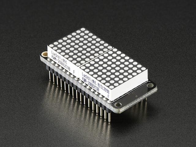 Adafruit 0,8 Zoll 8x16 LED-Matrix FeatherWing Display Kit Blau 3150