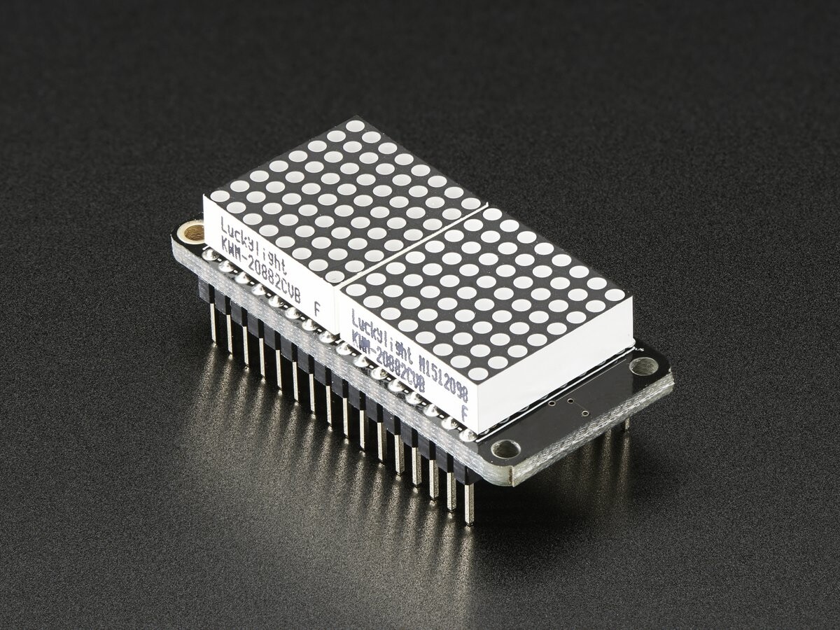 Adafruit 0,8 Zoll 8x16 LED-Matrix FeatherWing Display Grün für Arduino 3151