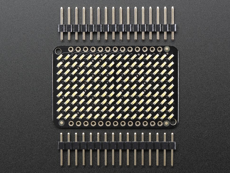 Adafruit LED Charlieplexed Matrix 9x16 LEDs Warme hvid 3162