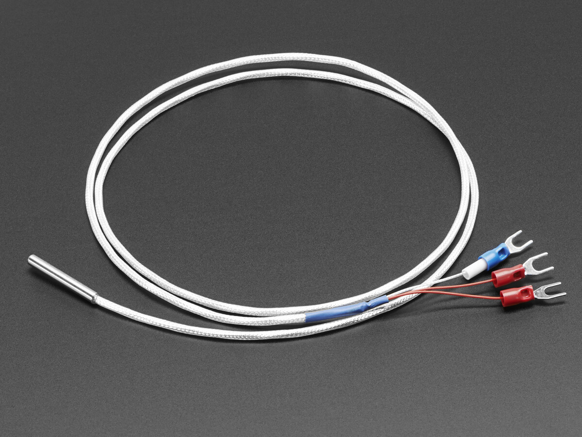 Adafruit Platinum RTD-sensor PT100 med 3-leder, 1 meter lang, 3290