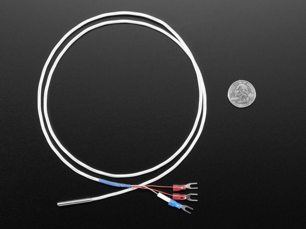 Adafruit Platinum RTD-sensor PT100 med 3-leder, 1 meter lang, 3290