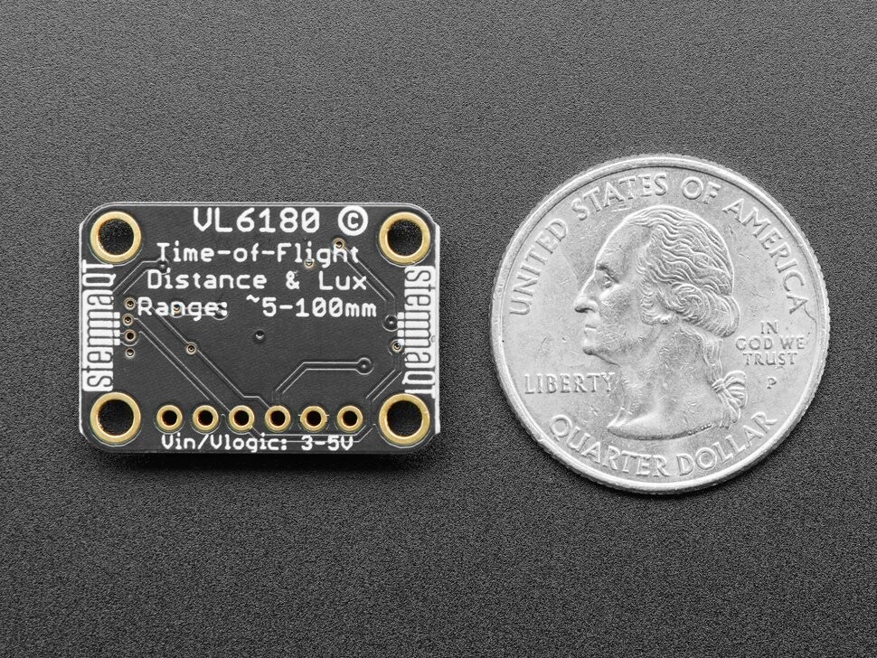 Adafruit VL6180X Tidbaseret afstandsmålesensor (VL6180) - STEMMA QT 3316