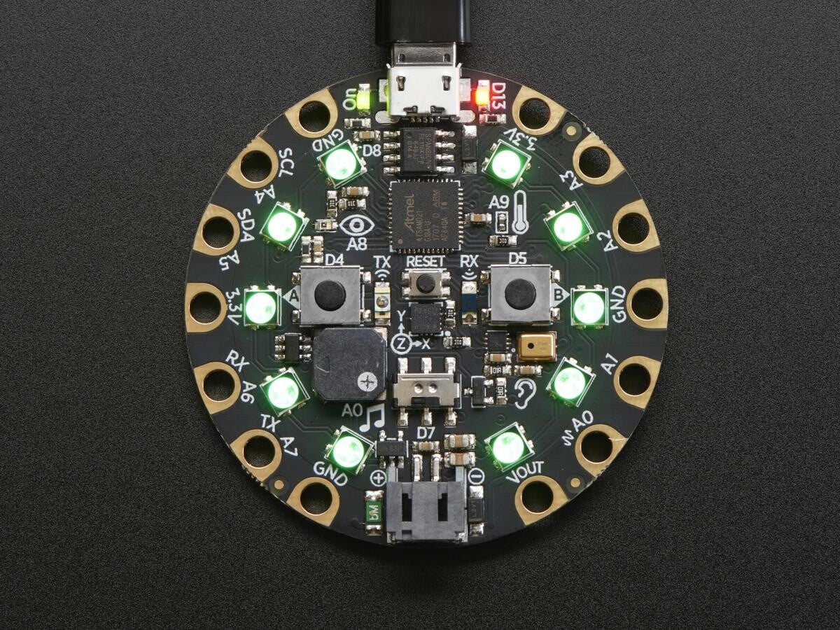 Adafruit Circuit Playground Express 10 x Mini NeoPixels ATSAMD21 ARM 3333