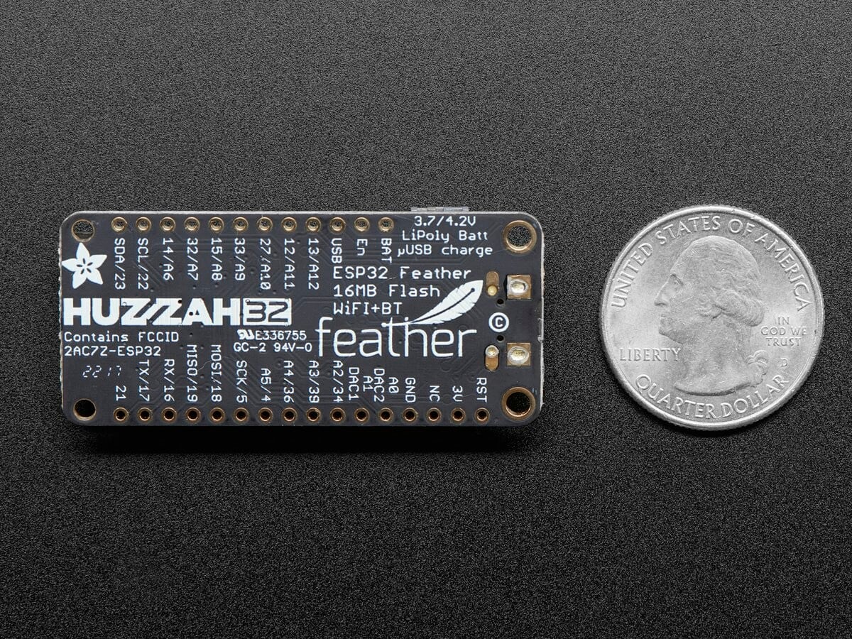 Adafruit Wireless HUZZAH32 - ESP32 WROOM32 Feather Board Arduino IDE 3405