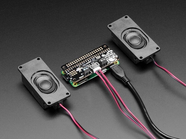 Adafruit Stereo Bonnet Pack til Raspberry Pi Zero W - Inkluderer Pi Zero W 3412