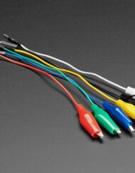 Adafruit Small Alligator Clip to Male Jumper Wire Bundle, 6 stykker, 3448