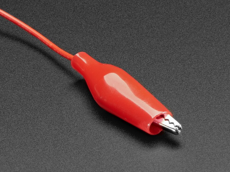 Adafruit Small Alligator Clip to Male Jumper Wire Bundle, 6 stykker, 3448