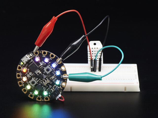 Adafruit Small Alligator Clip to Male Jumper Wire Bundle, 6 stykker, 3448