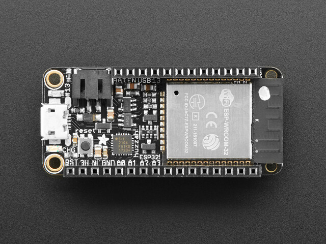 Adafruit Samlet HUZZAH32 ESP32 Feather-kort med stabling af header 3619