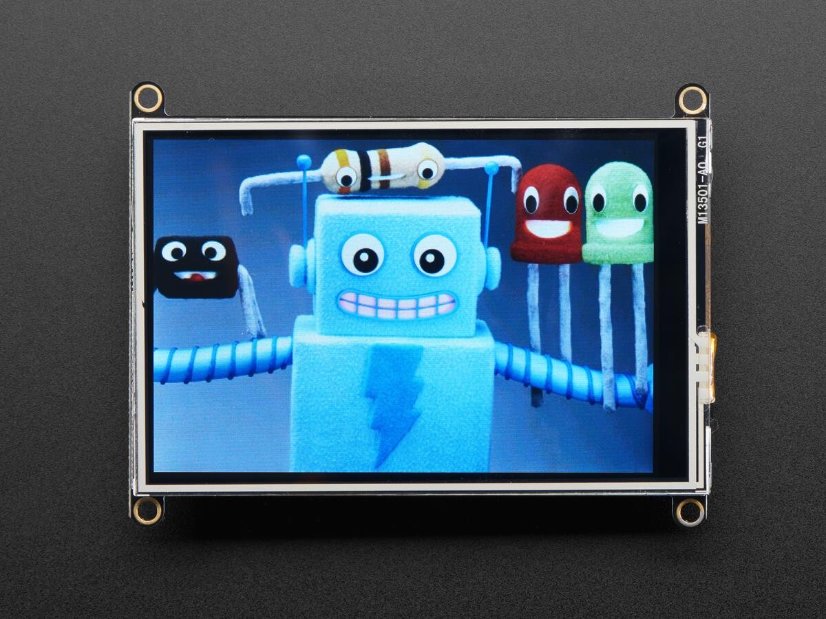 Adafruit TFT FeatherWing 3,5" 480x320 Touchskærm V2 med TSC2007 til Feathers 3651