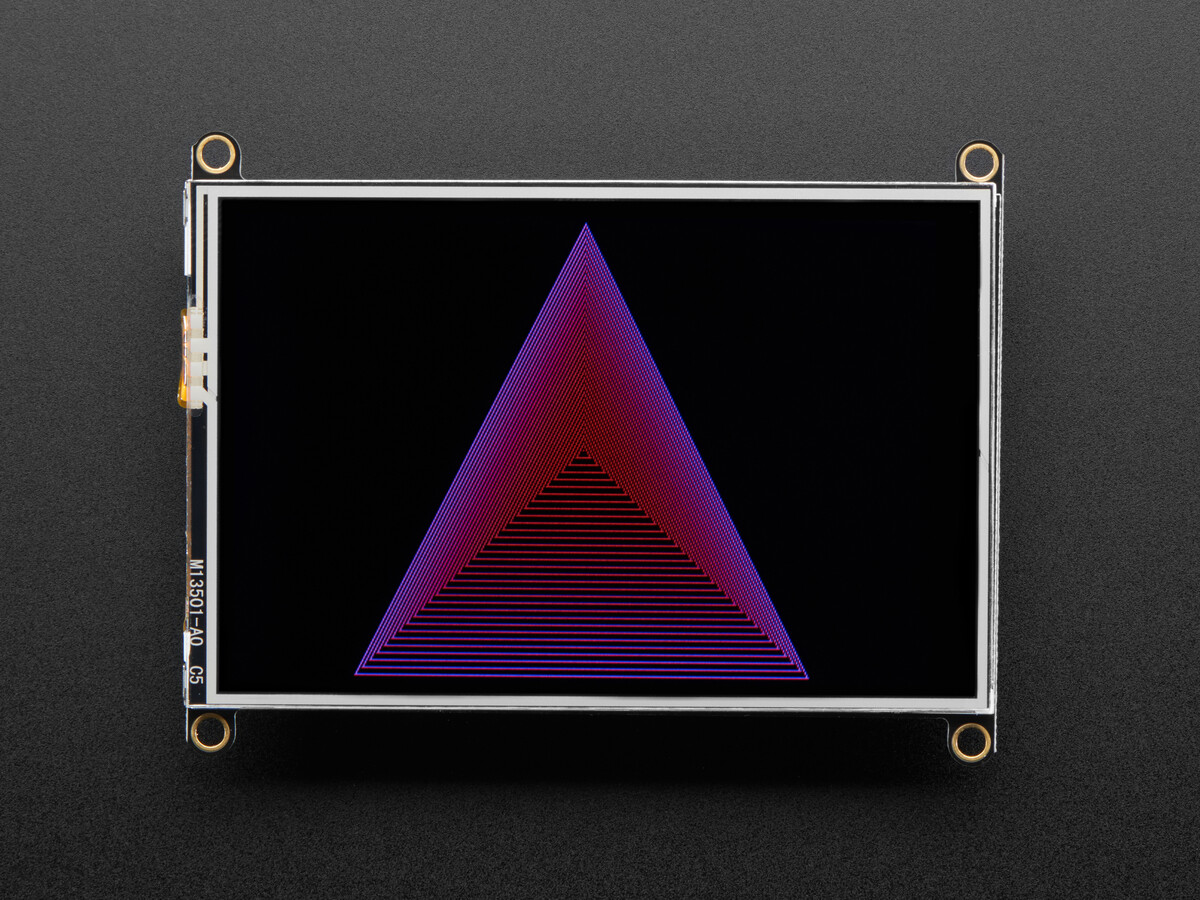 Adafruit TFT FeatherWing 3,5" 480x320 Touchskærm V2 med TSC2007 til Feathers 3651