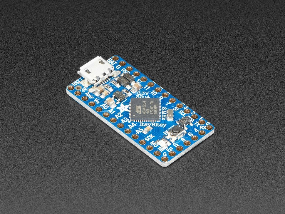 Adafruit ItsyBitsy 3V 8MHz 32u4 Mikrocontroller-kort Kompatibelt med Arduino 3675