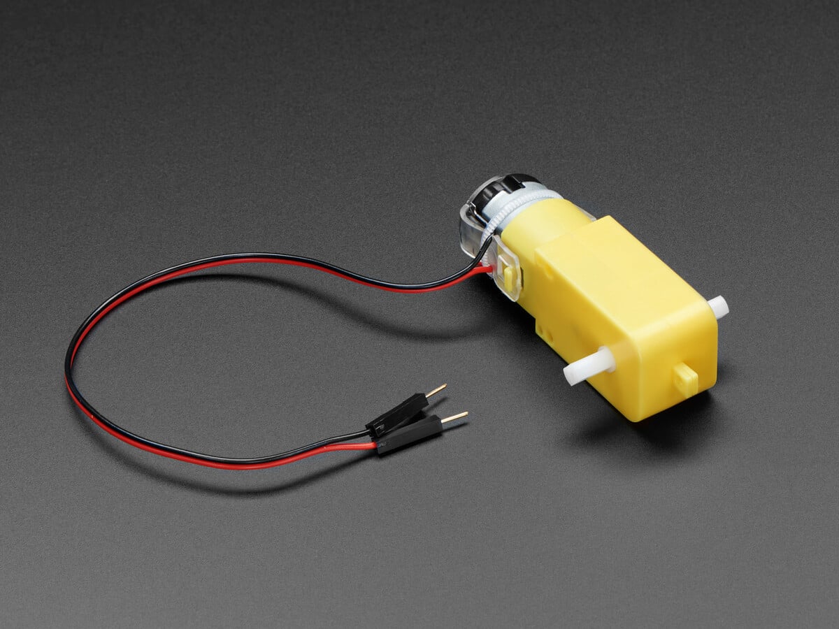 Adafruit DC Gearbox Motor - "TT Motor" - 200RPM - 3 to 6VDC 3777