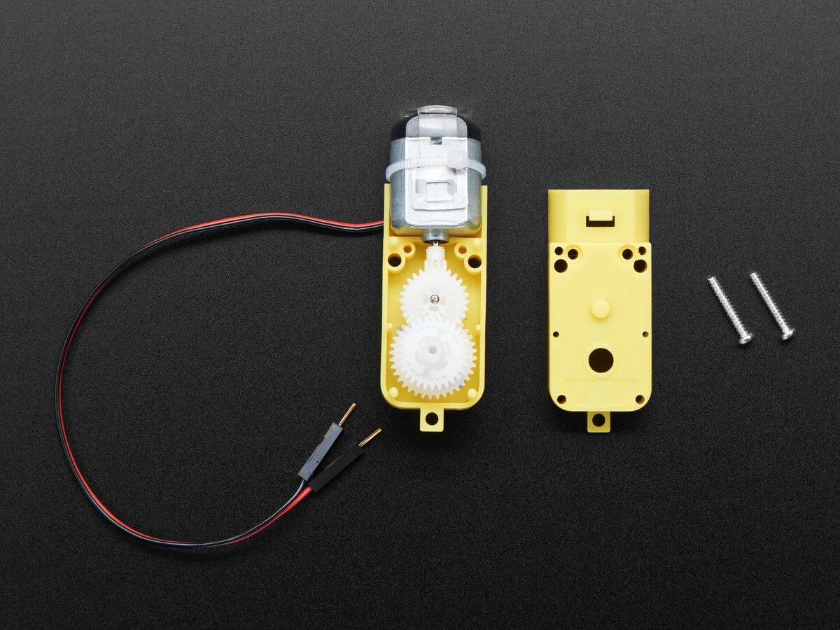 Adafruit DC Gearbox Motor - "TT Motor" - 200RPM - 3 to 6VDC 3777